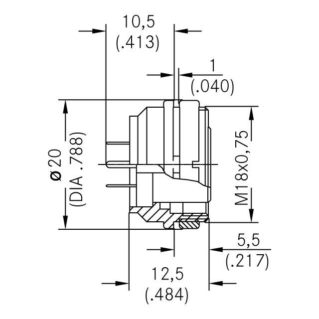 T 3263 400 Amphenol Tuchel Industrial  Gruppi di connettori circolari